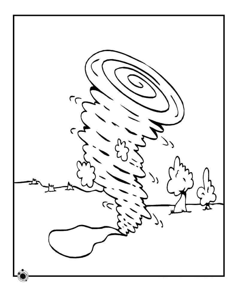 Tornado Coloring Pages for Kids Free Printable Coloring Pages