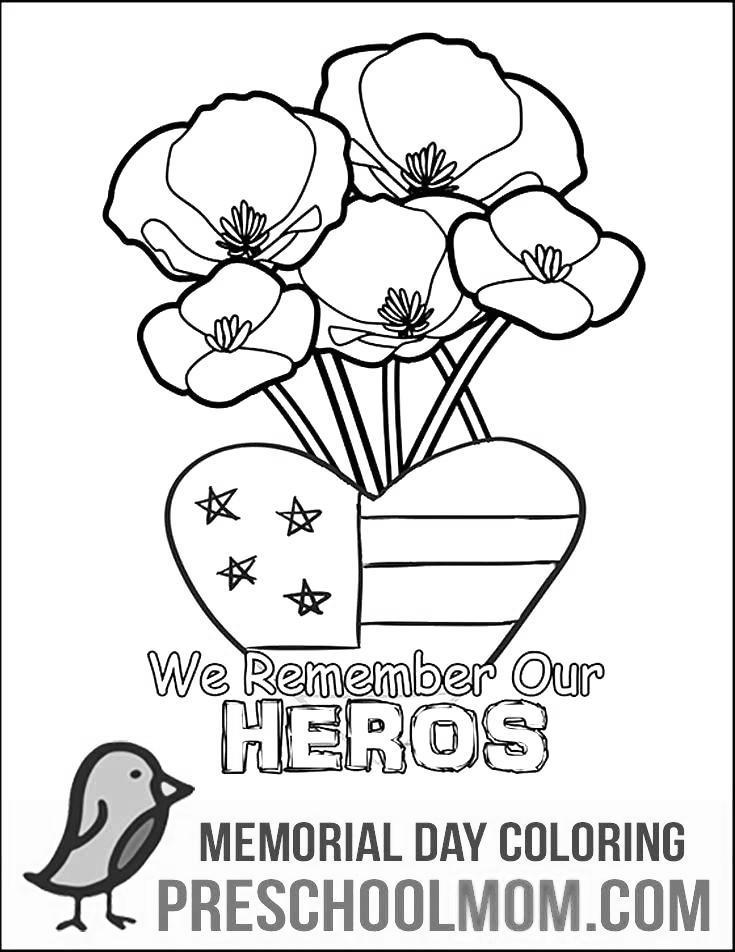 Free Veterans Day Coloring Pages We Remember printable