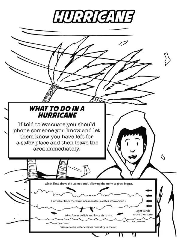 Free Weather Tornado Coloring Pages printable