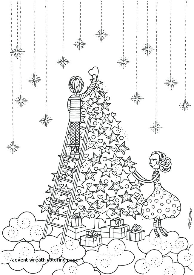 Free Advent Coloring Pages Christmas Tree printable