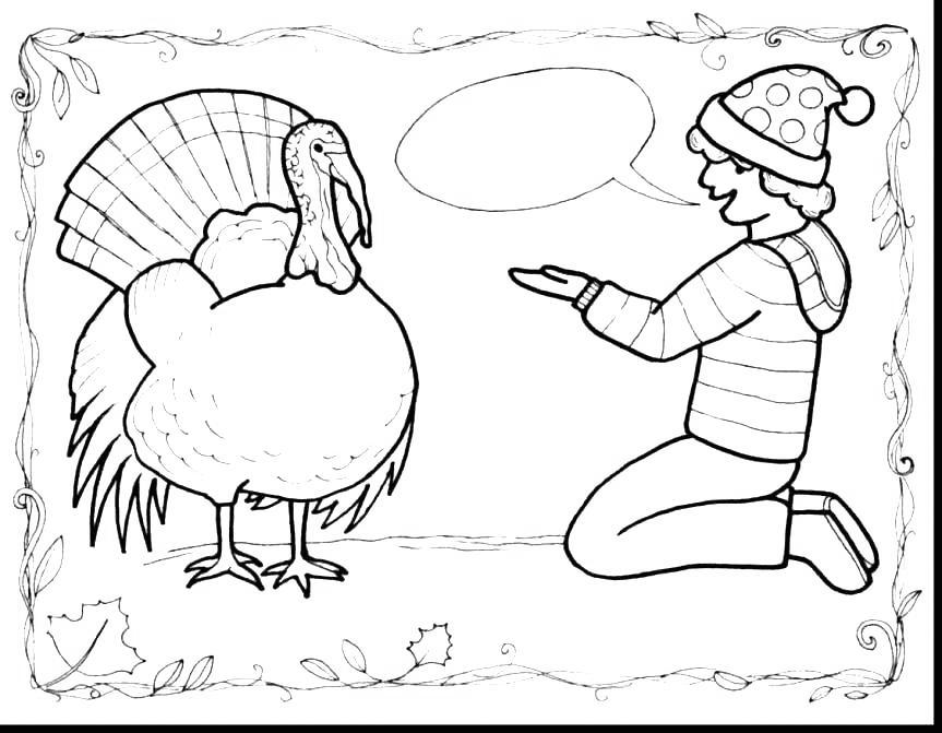 Free Boy Free Turkey Coloring Pages printable