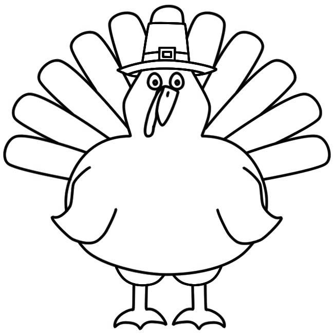 Free Free Turkey Coloring Pages Outline Drawing printable