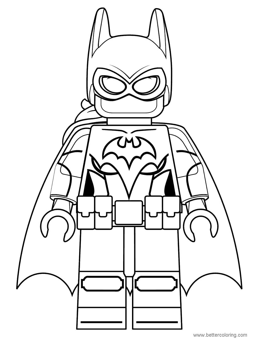 Free Batman from Lego Movie Coloring Pages printable
