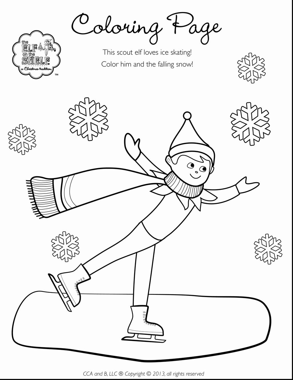 Free Dancing Elf On The Shelf Coloring Pages printable