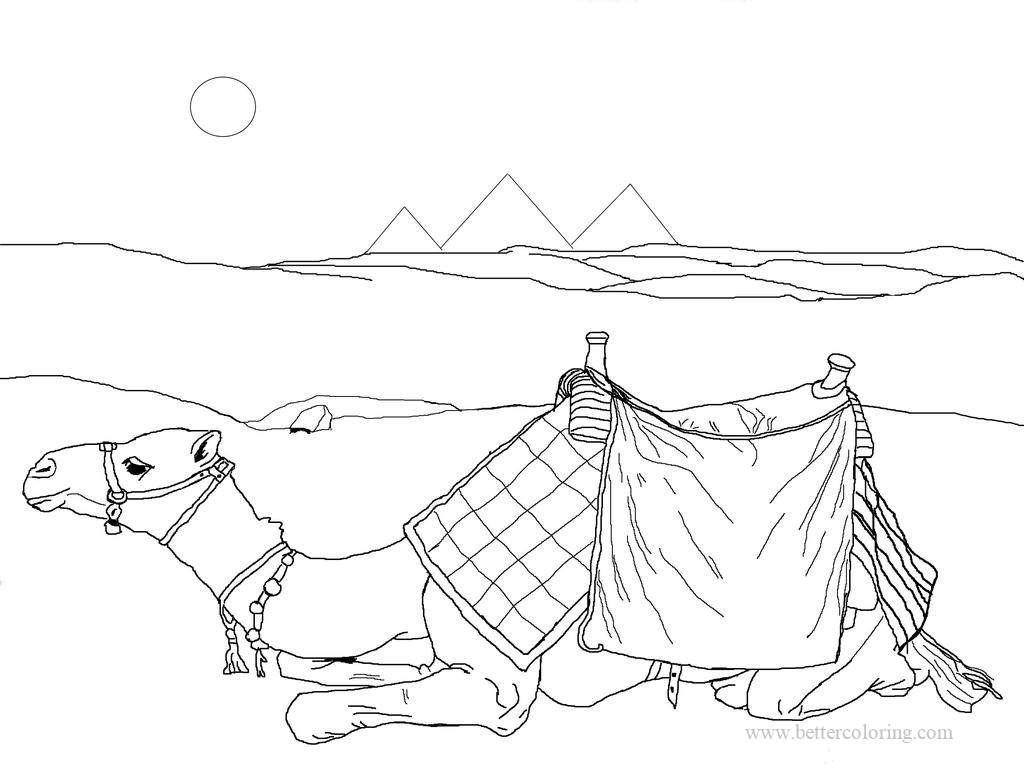 Egyptian Camel Coloring Pages (2) - Free Printable Coloring Pages