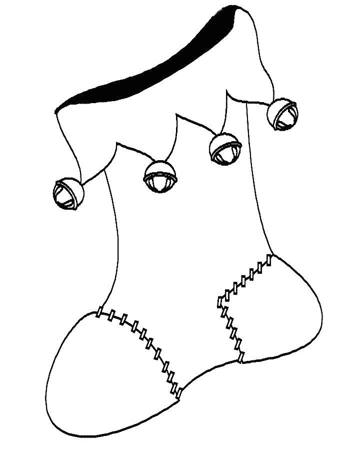 Free Empty Stocking Coloring Pages printable