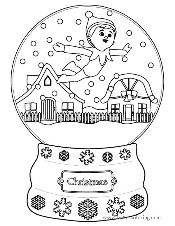 Free Free Elf On The Shelf Coloring Pages printable