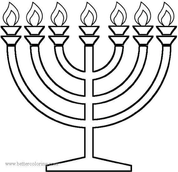 Free Hanukkah Coloring Pages printable