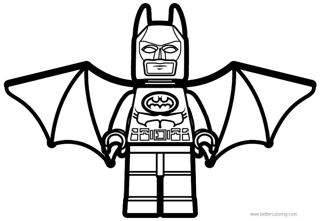 Free How to Draw Lego Movie Batman Coloring Pages printable
