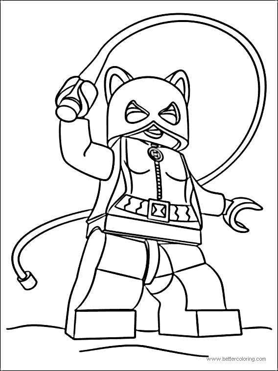 Free Lego Movie Cat Woman Coloring Pages printable