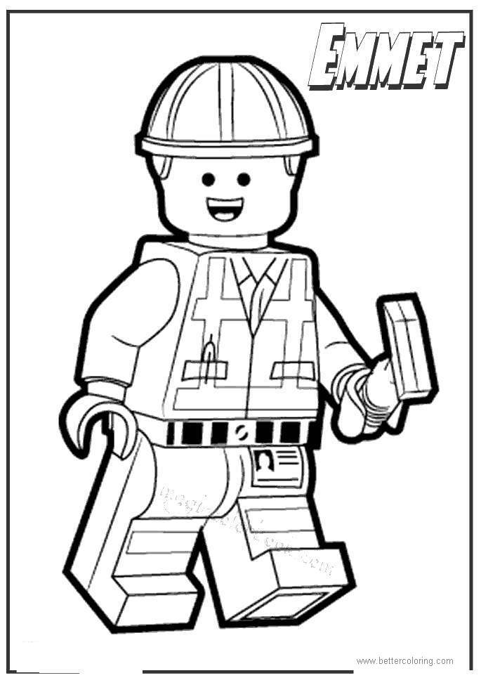 Lego Movie Emmet Coloring Pages - Free Printable Coloring Pages