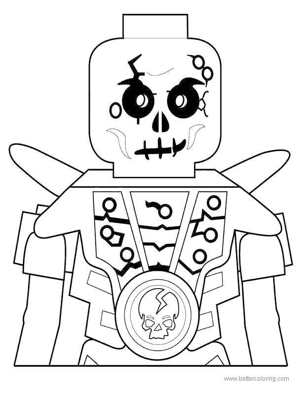 Free Lego Movie Skeleton Coloring Pages printable