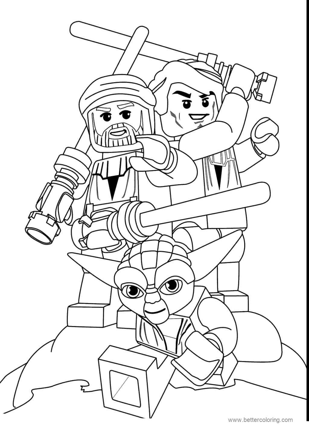 Free Lego Movie Star Wars Coloring Pages printable