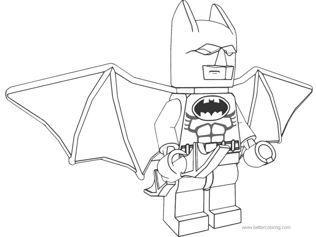 Free Lego Movie Superhero Batman Coloring Pages printable