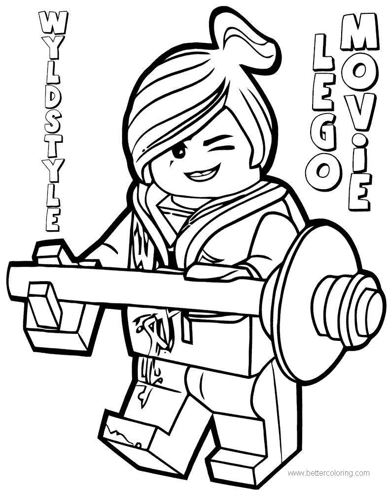 Free Lego Movie Wyldstyle Coloring Pages printable