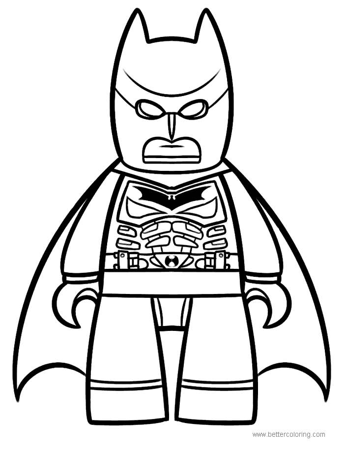 Free Lego Superhero from Lego Movie Coloring Pages printable
