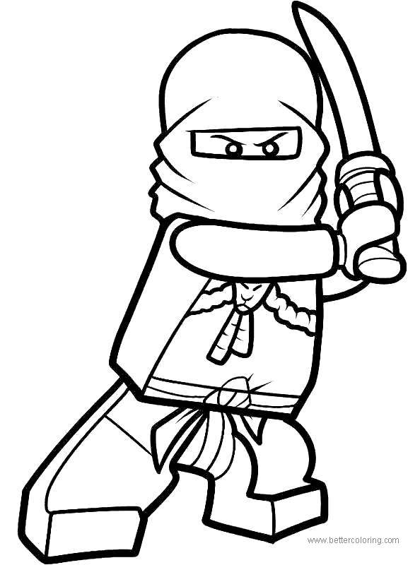 ninjago jay from lego movie coloring pages - free