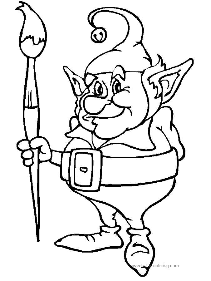 Free Old Evles Coloring Pages printable