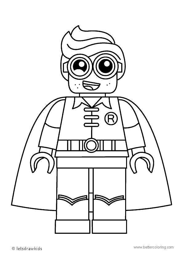 Free Robin from Lego Movie Batman Coloring Pages printable