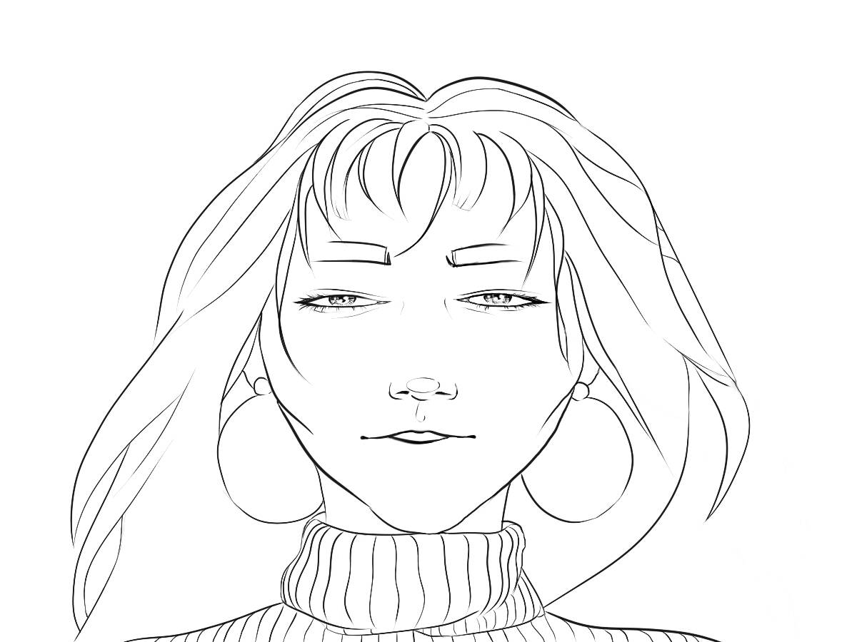 Free VSCO Girl Face Coloring Pages printable