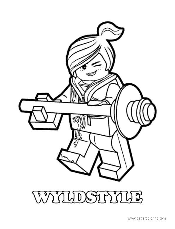 Free Wyldstyle from Lego Movie Coloring Pages printable