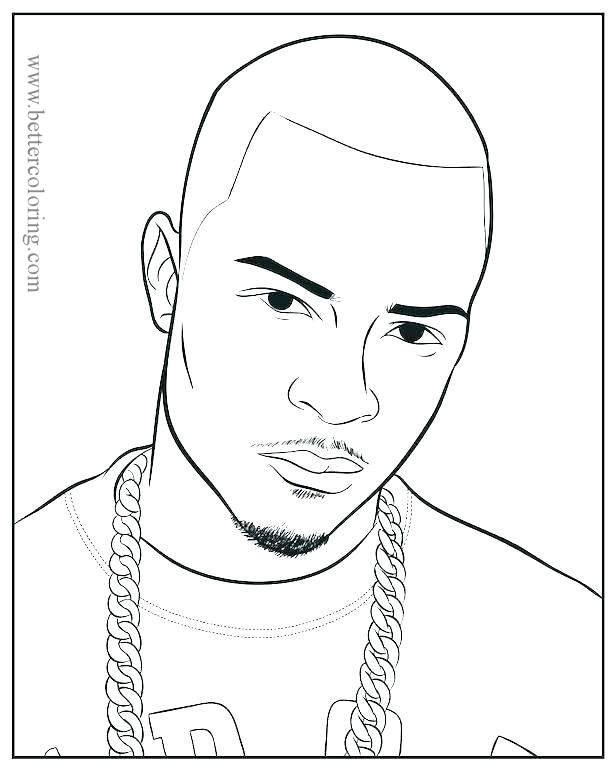Free American Rapper Coloring Pages printable