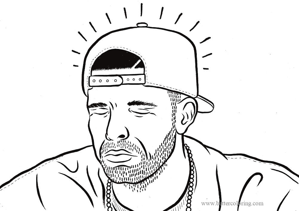 Free Drake Rapper Coloring Pages printable