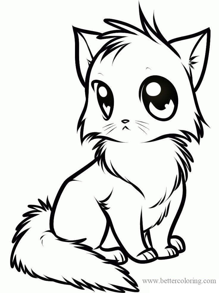 Free Draw So Cute Fox Coloring Pages printable