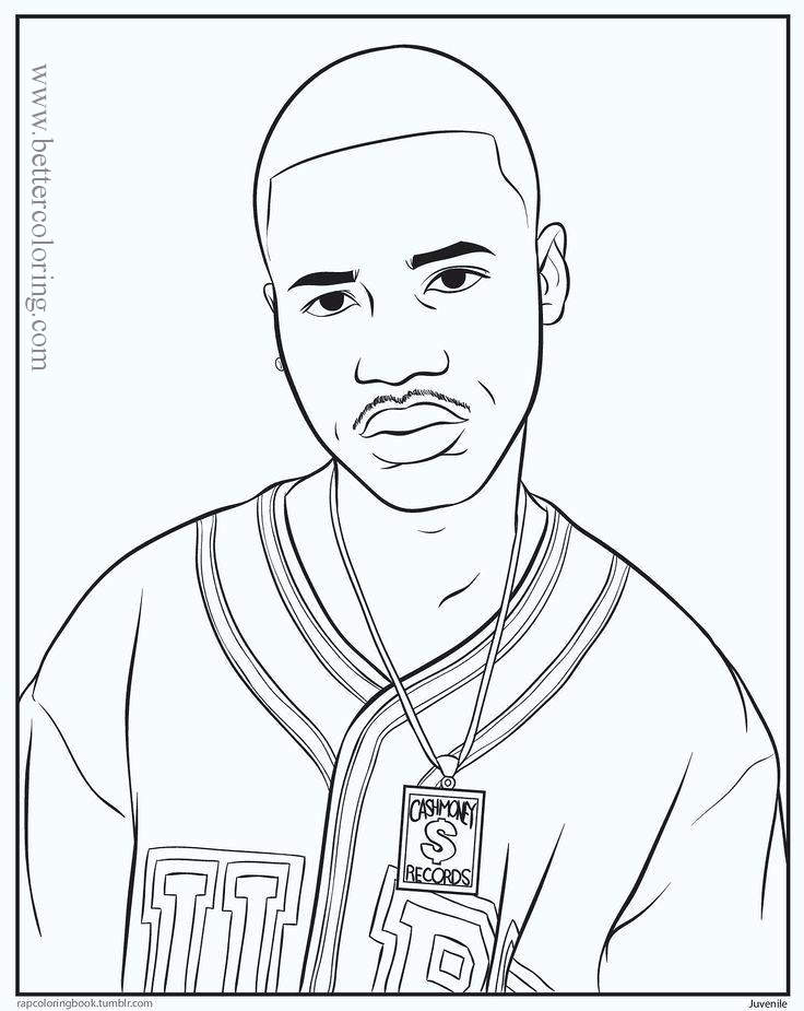 Free Future Rapper Coloring Pages printable