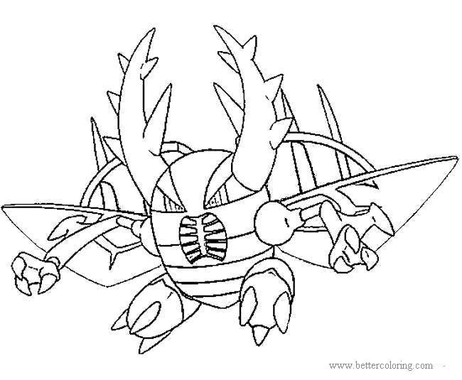 Mega Pokemon Gyarados Coloring Pages - Free Printable Coloring Pages