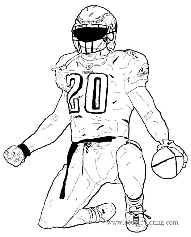 Free NFL Players Coloring Pages printable