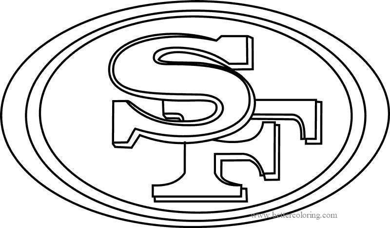 Free SF 49ers Logo Coloring Pages printable