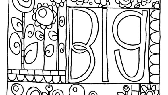 Free Sharpie Big Coloring Pages printable