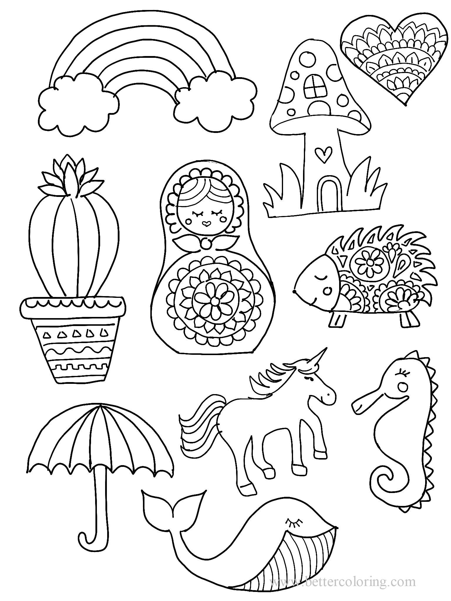 Free Sharpie Icons  Coloring Pages printable
