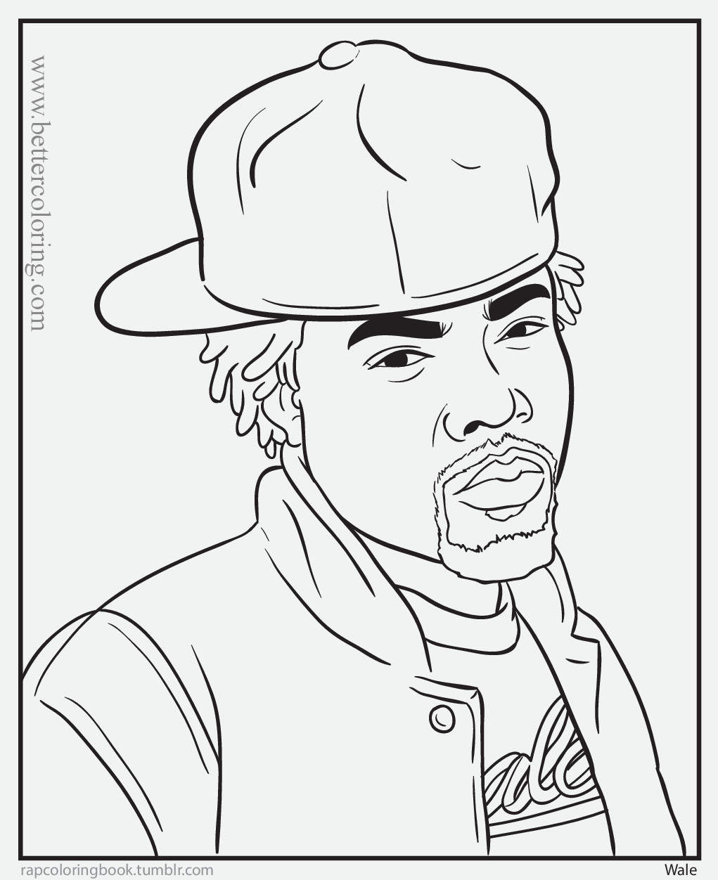 Free Wale Rapper Coloring Pages printable