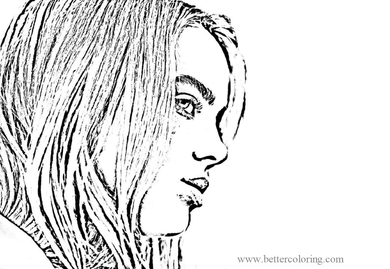 Download Raskrasil Billie Eilish Coloring Pages - Free Printable Coloring Pages